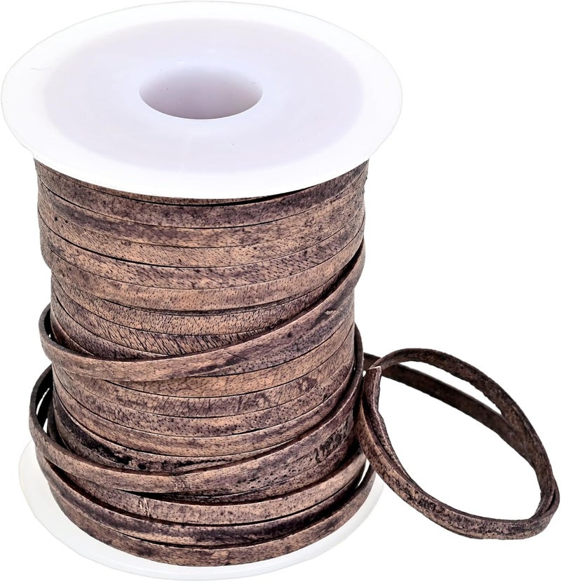 GENIQUE 3mm Leather Cord, 1/8 inch Leather String Cord, Leather Strips for Leather Shoe Laces, Necklace, Bracelets, Jewelry Making, Crafting (3mm Grey Distressed 5Mtr) - Image 5